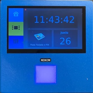 Terminal NKT2 de fichaje con tarjeta de proximidad, sin datos biométricos