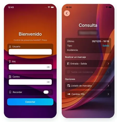 App de fichaje en el móvil para registrar la jornada en teletrabajo