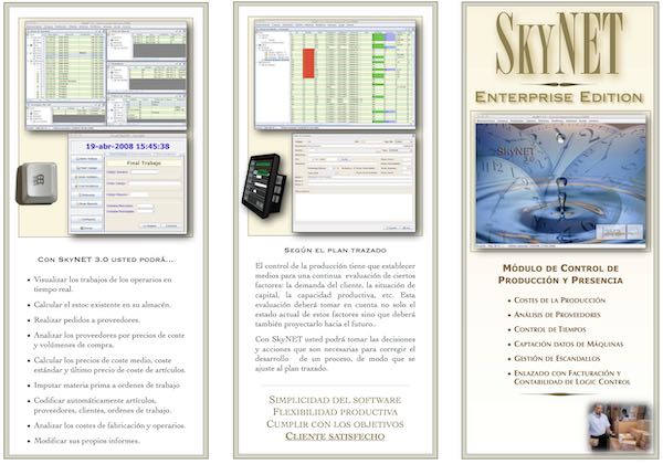 Control de producción SkyNET Control de producción SkyNET