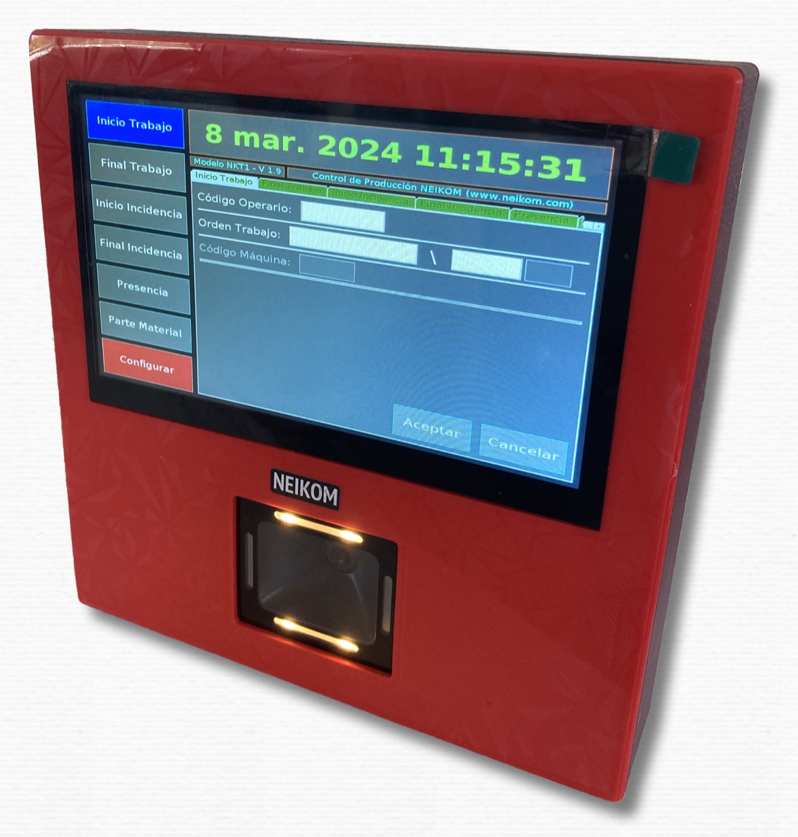 Reloj de fichar para producción Reloj de fichar para producción